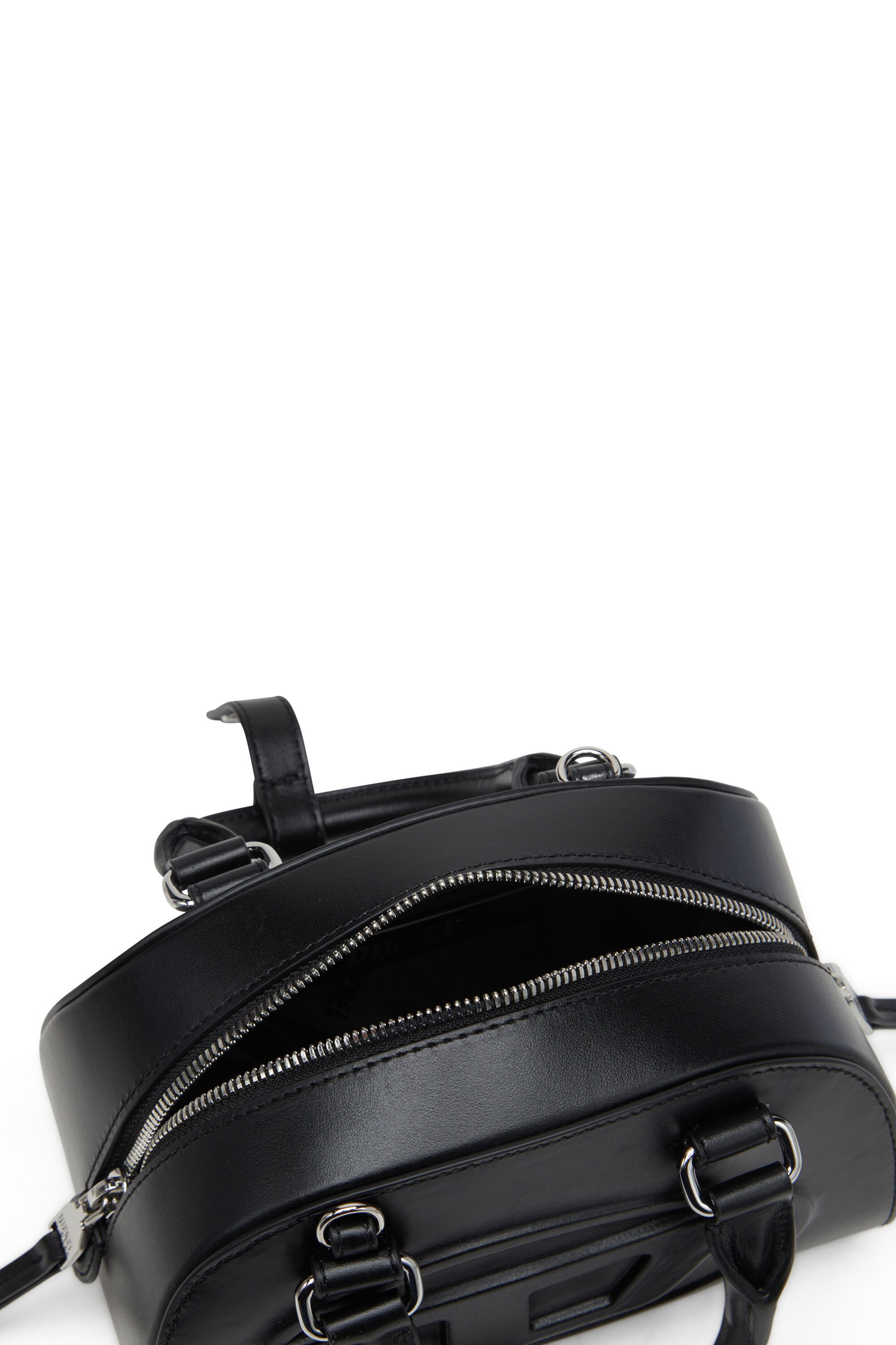 Diesel - 1DR DOME CROSSBODY, Damen 1DR Dome-Mini-Bowling-Tasche aus Leder in Schwarz - 5