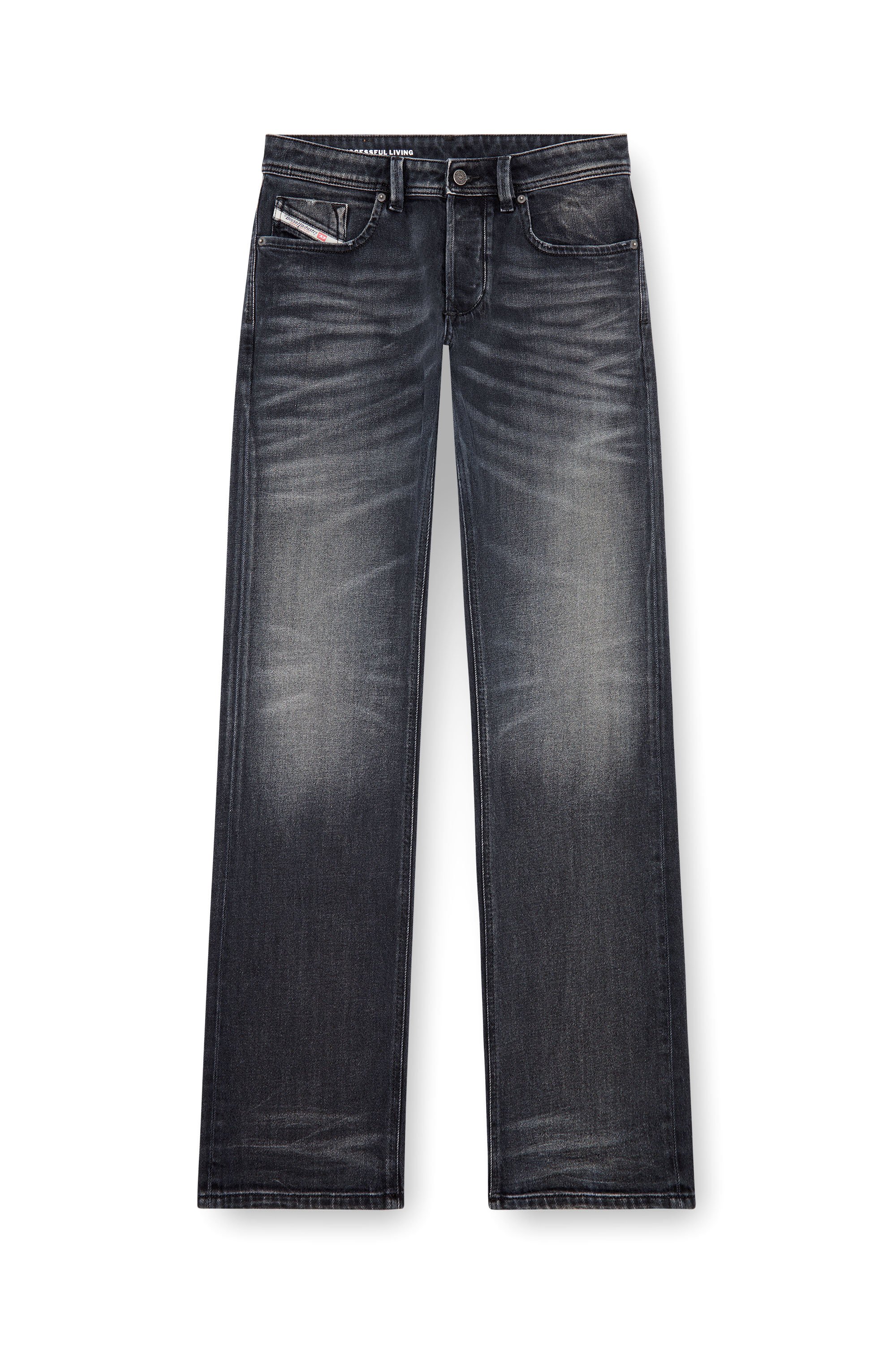 Diesel - Man's Regular Jeans 1985 Larkee 09J65, Black/Dark grey - 3