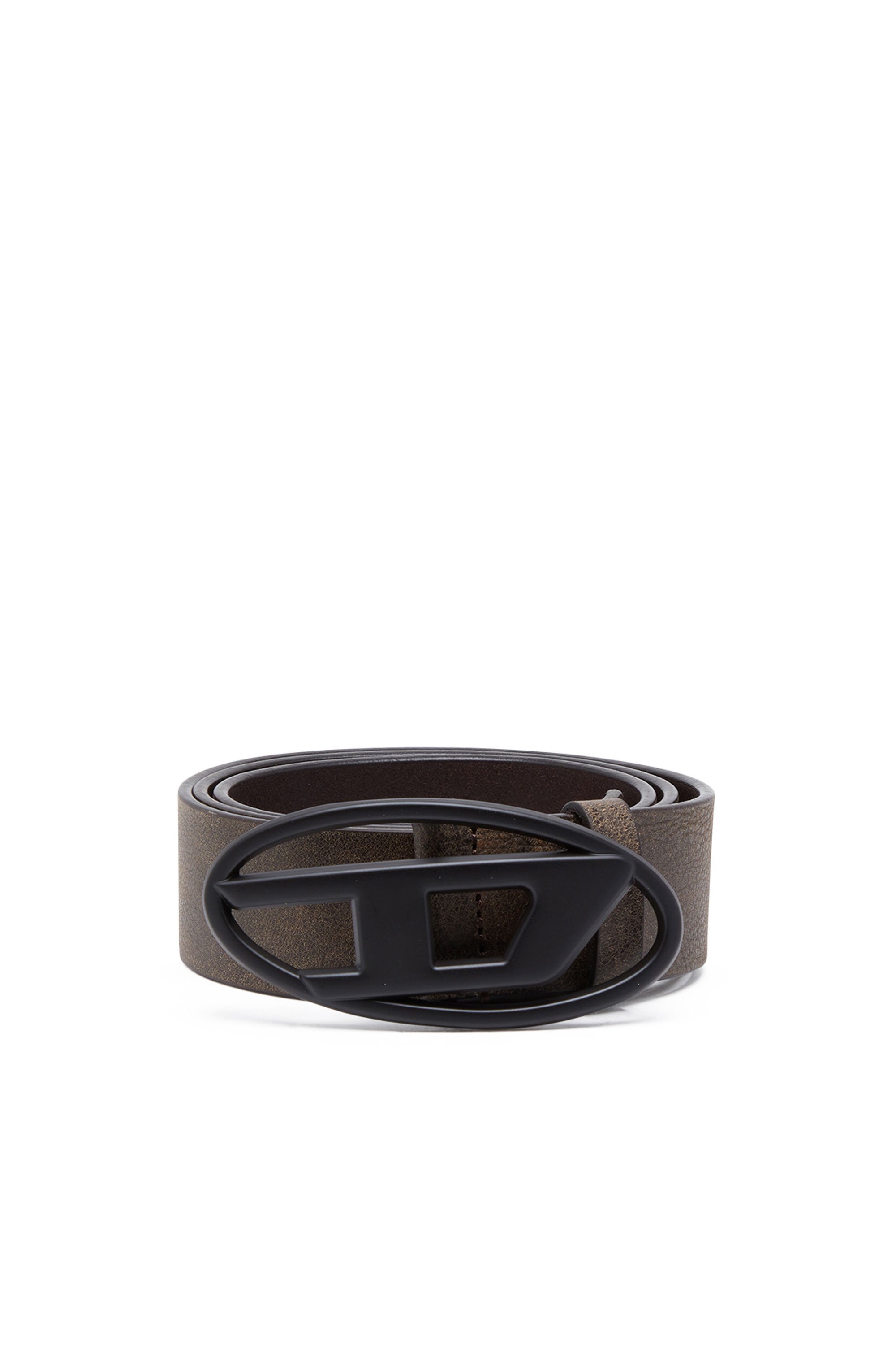 Diesel - B-1DR, Unisex Gürtel aus behandeltem Leder in Braun - 1