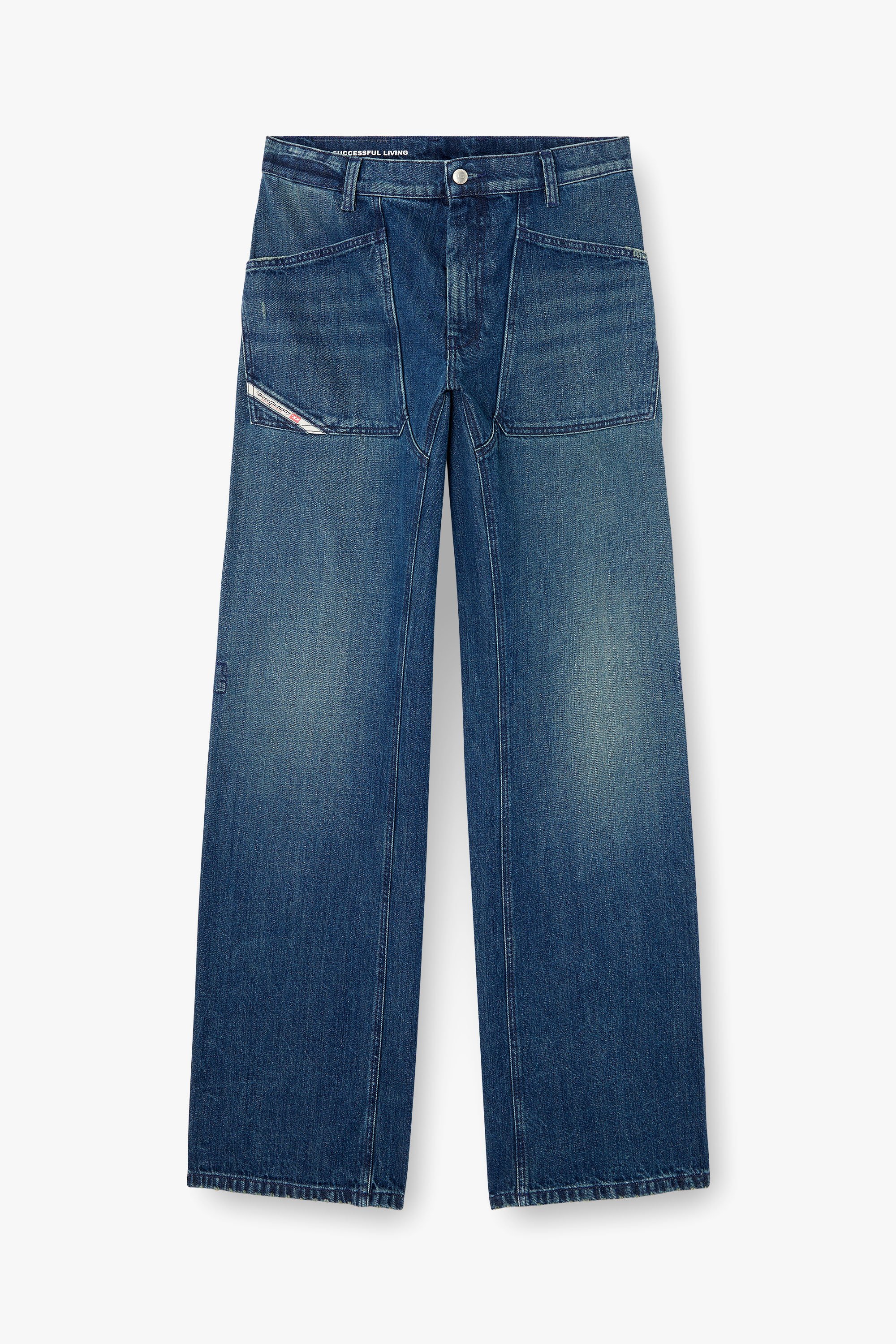 Diesel - Herren Relaxed Jeans D-Zeta 0DBDS, Dunkelblau - 3