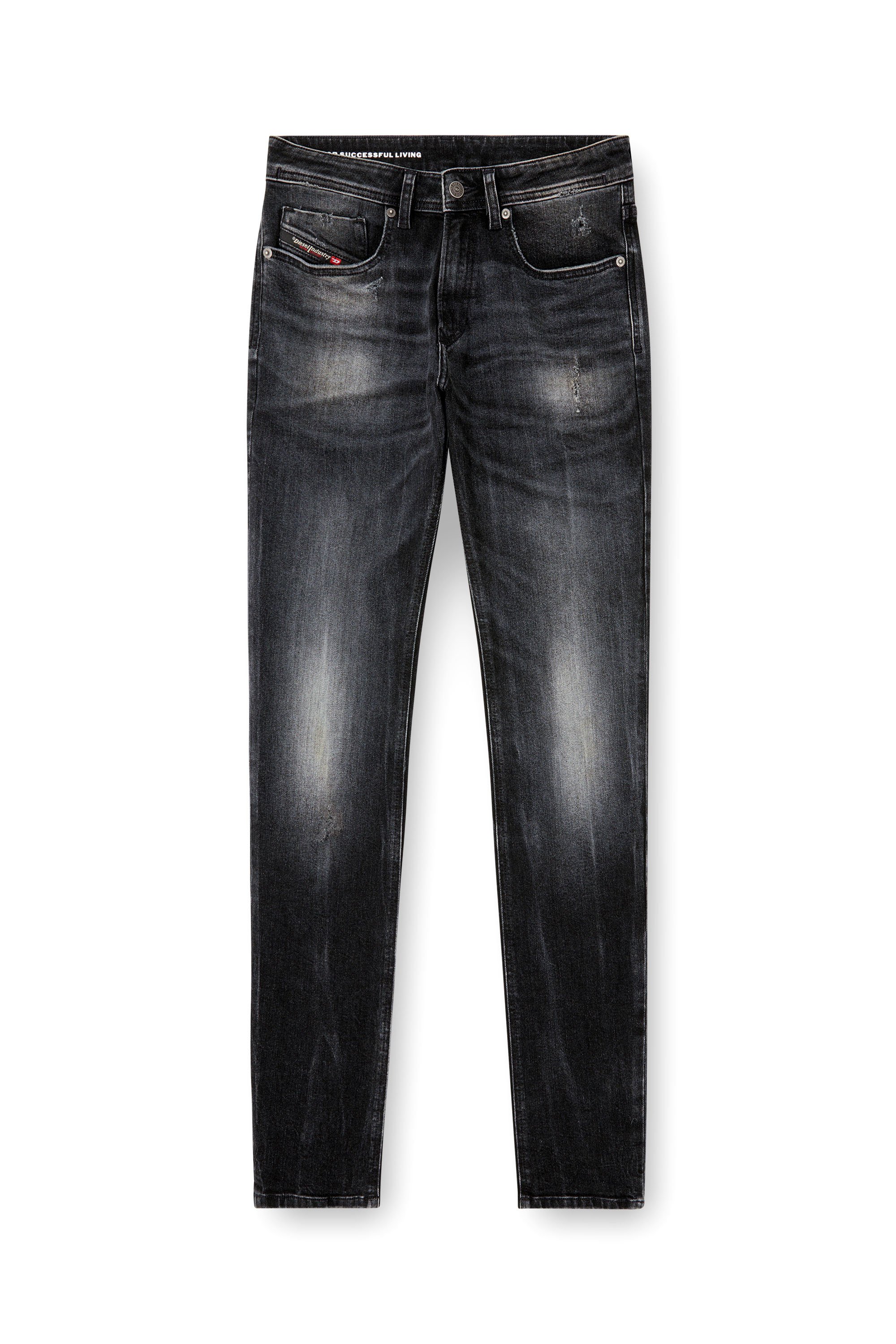 Diesel - Man's Skinny Jeans 1979 Sleenker 0DBDP, Black/Dark grey - 3