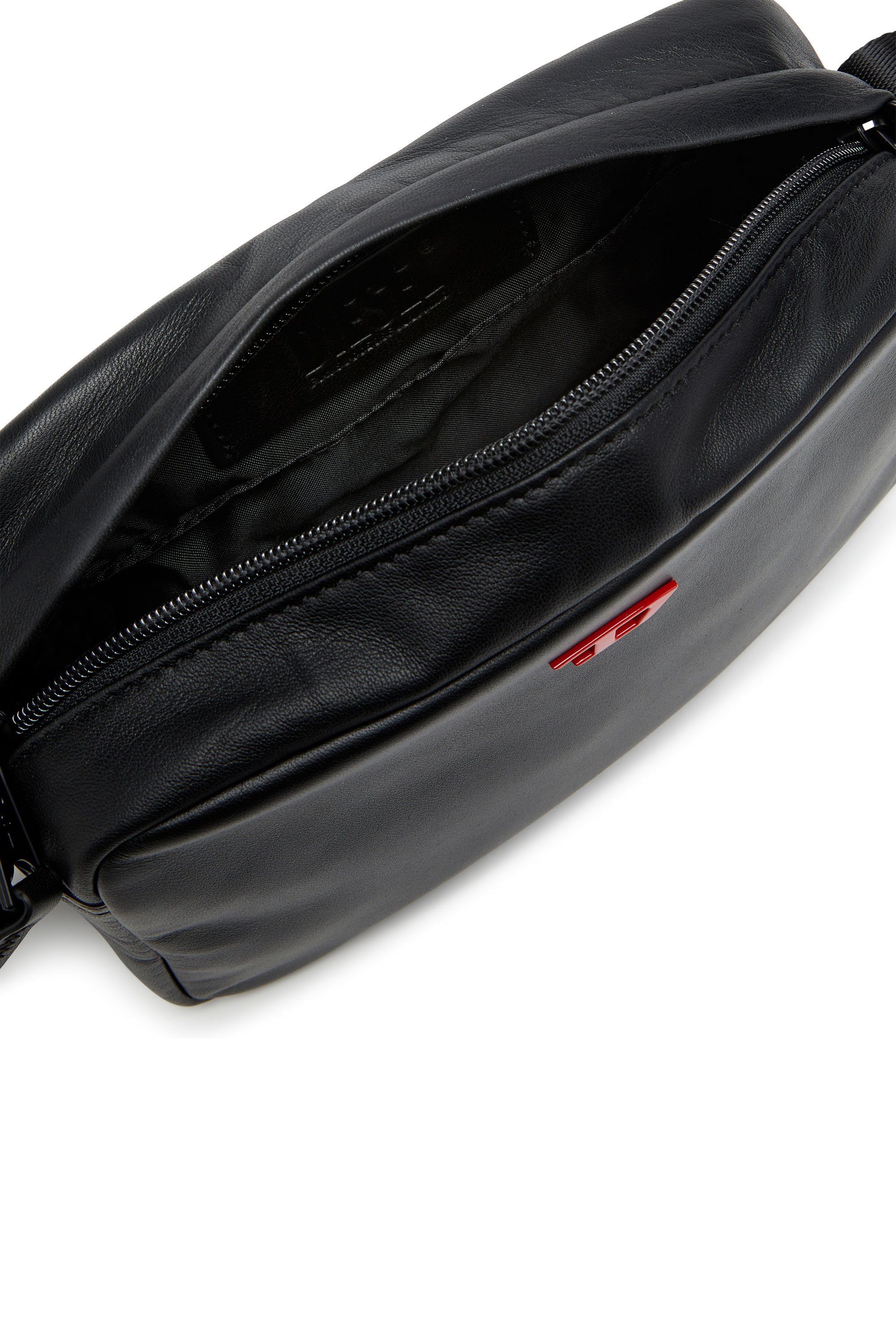 Diesel - RAVE CAMERA BAG X, Herren Rave-Camera Bag aus Nappaleder in Schwarz - 4