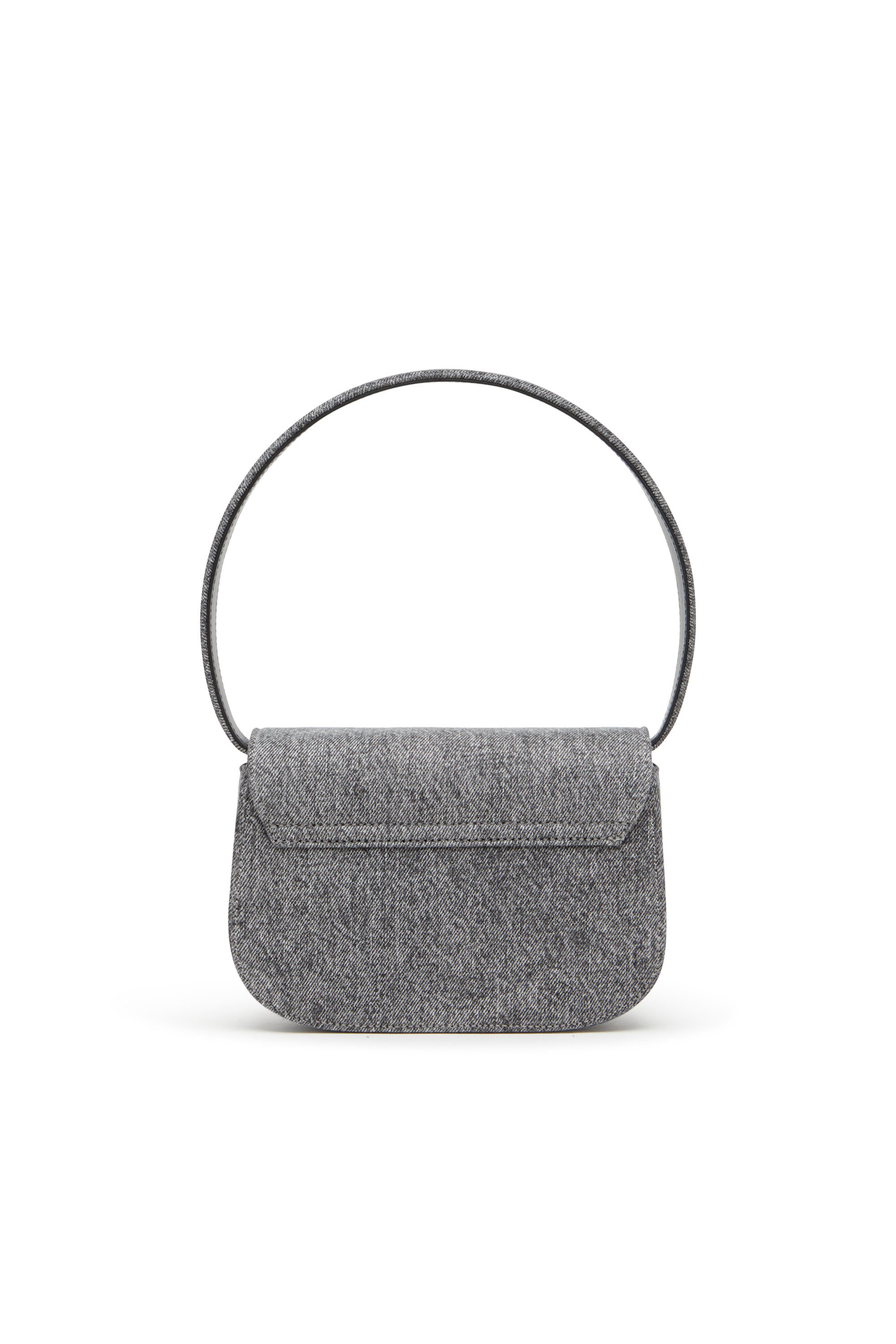 Diesel - 1DR, Damen 1DR-Ikonische Schultertasche aus Stonewashed-Denim in Schwarz - 3