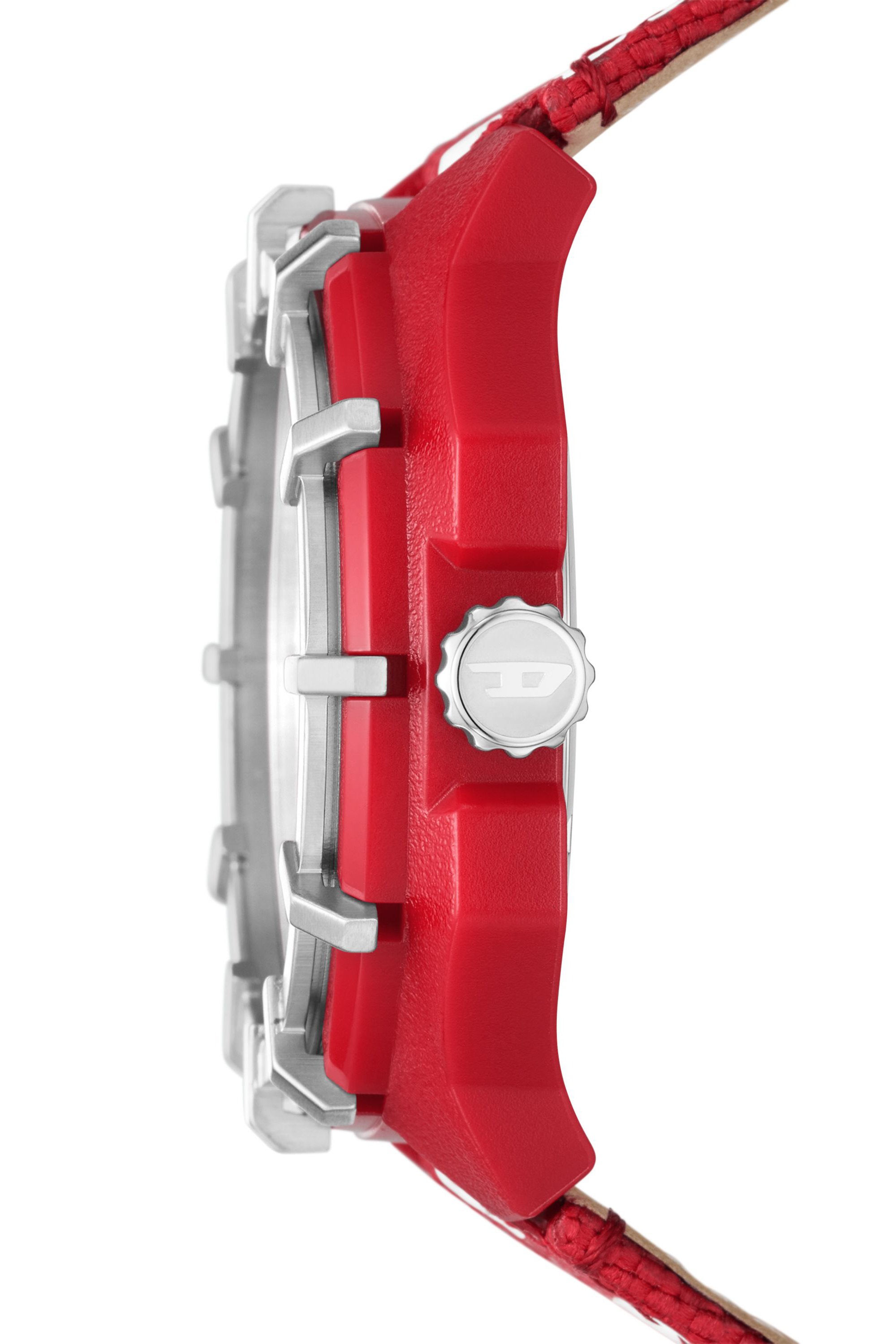 Diesel - DZ4621, Herren Framed rotem Chronograph in Rot/Weiß - 3