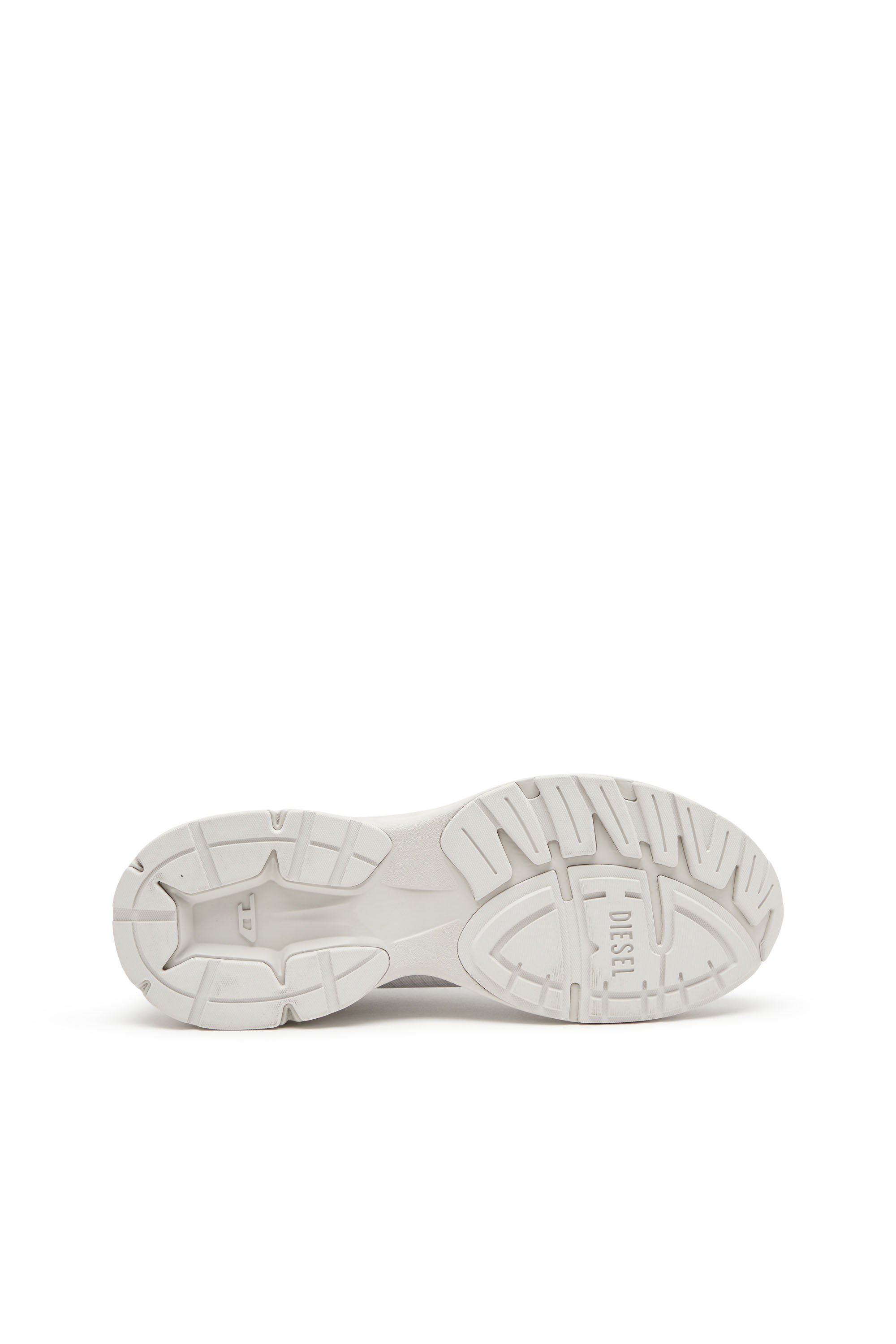 Diesel - D-AIRSPEED LOW W, Damen D-Airspeed Low-Gestreifte Sneakers aus beschichtetem Ripstop in Weiss/Grau - 4