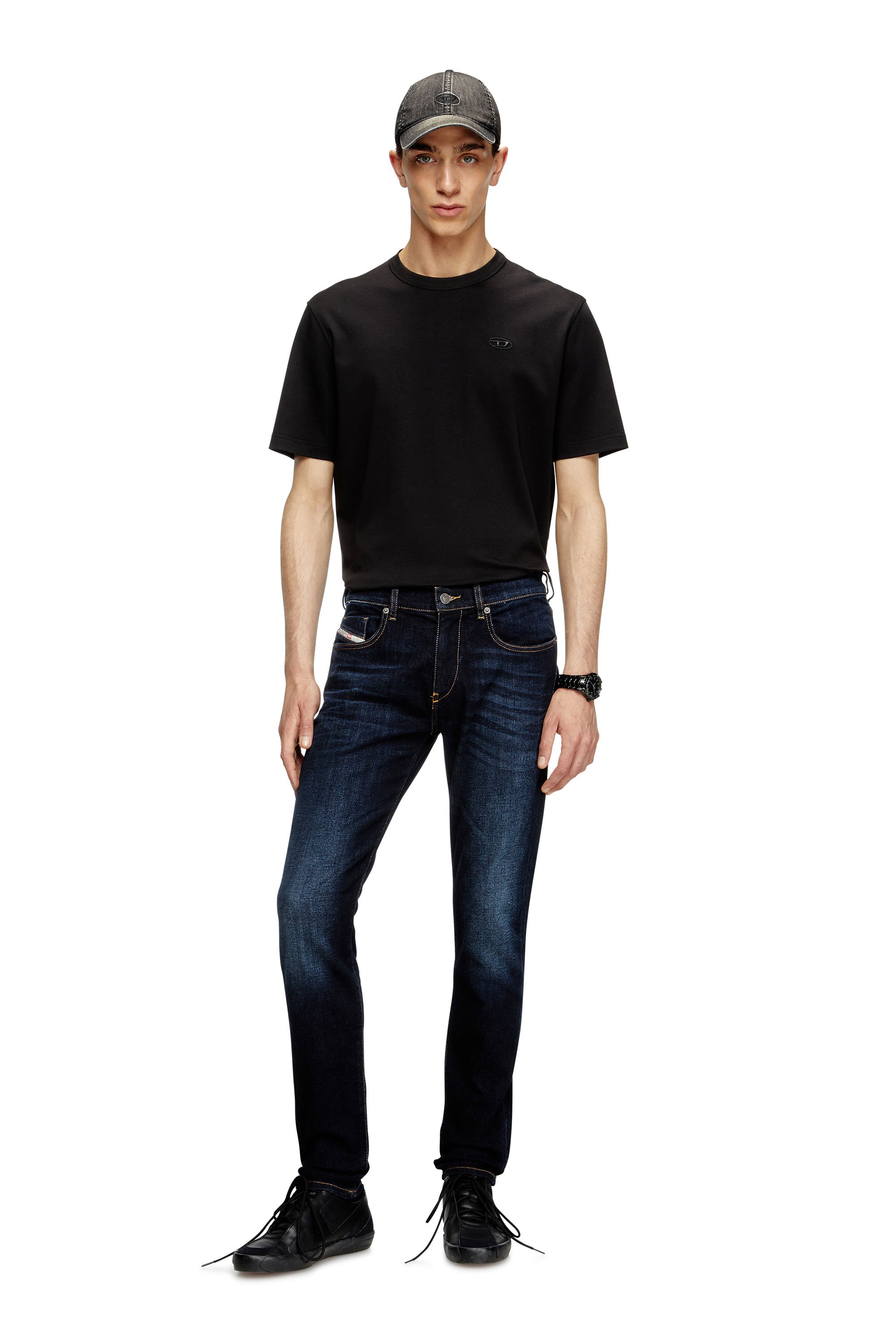 Diesel - Herren Slim Jeans 2019 D-Strukt 009ZS, Dunkelblau - 2