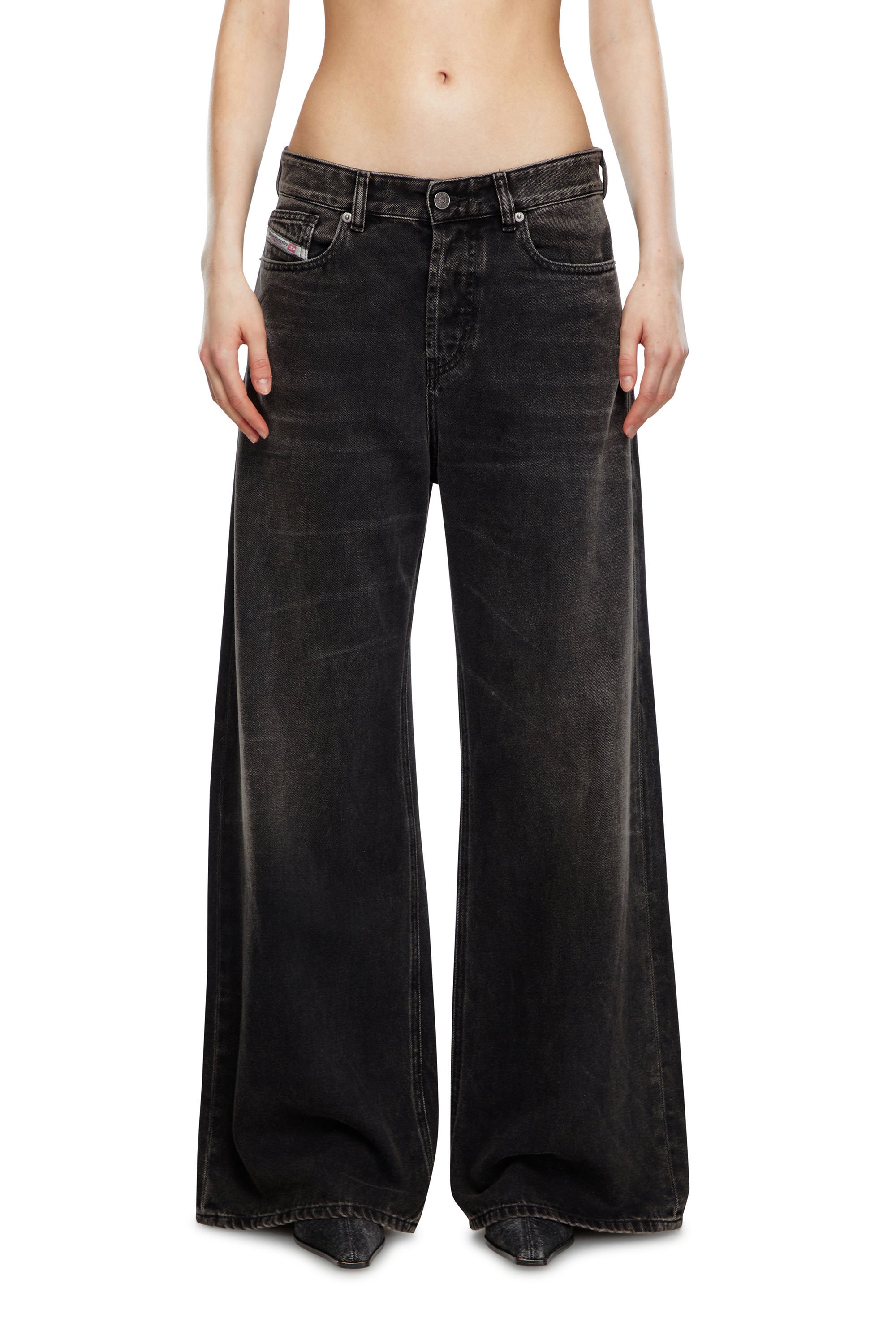 Diesel - Damen Relaxed Jeans 1996 D-Sire 09J96, Schwarz/Dunkelgrau - 1